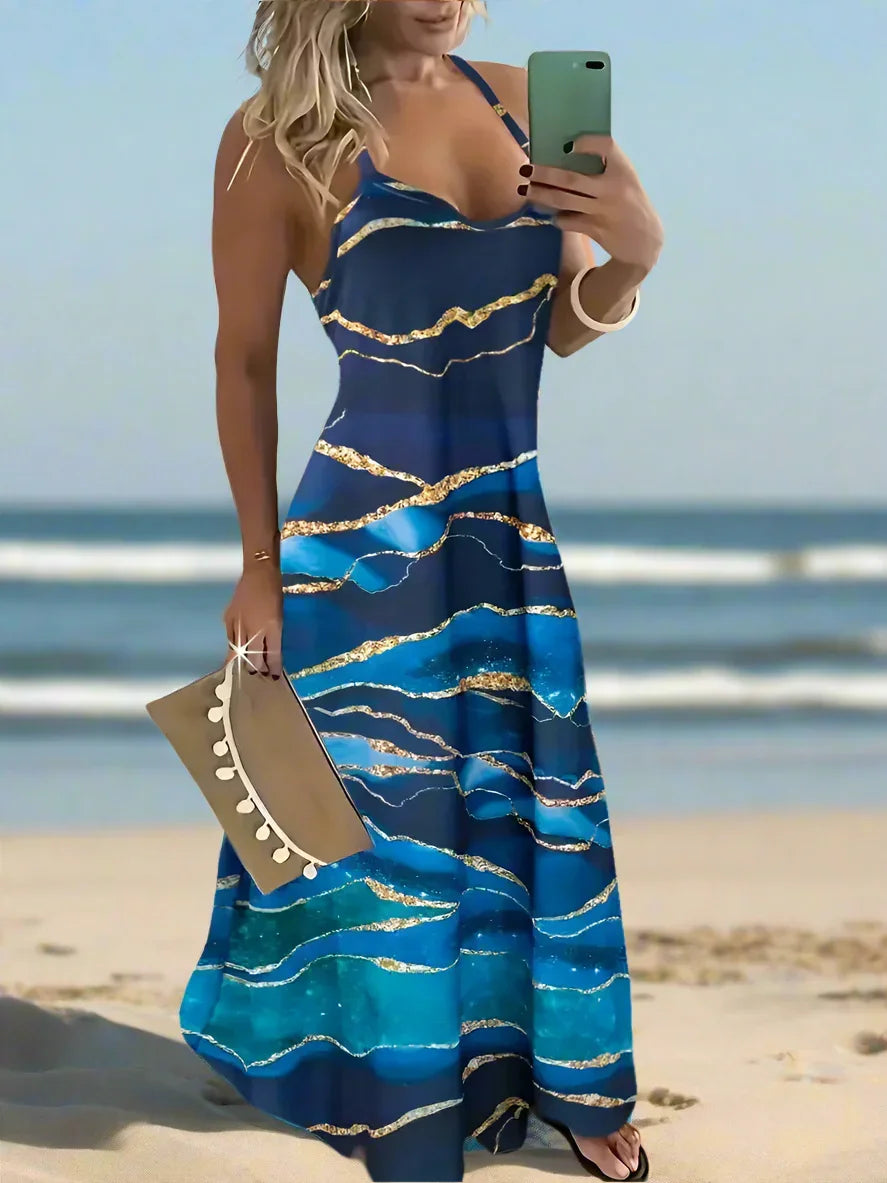 Bohemian Summer Chic Women's Casual A-Line Long Dress Collection