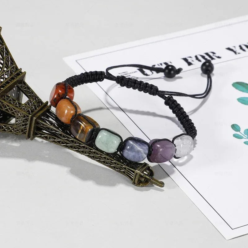 Charm Chakra Natural Stone Beaded Bracelet [SELECTION]
