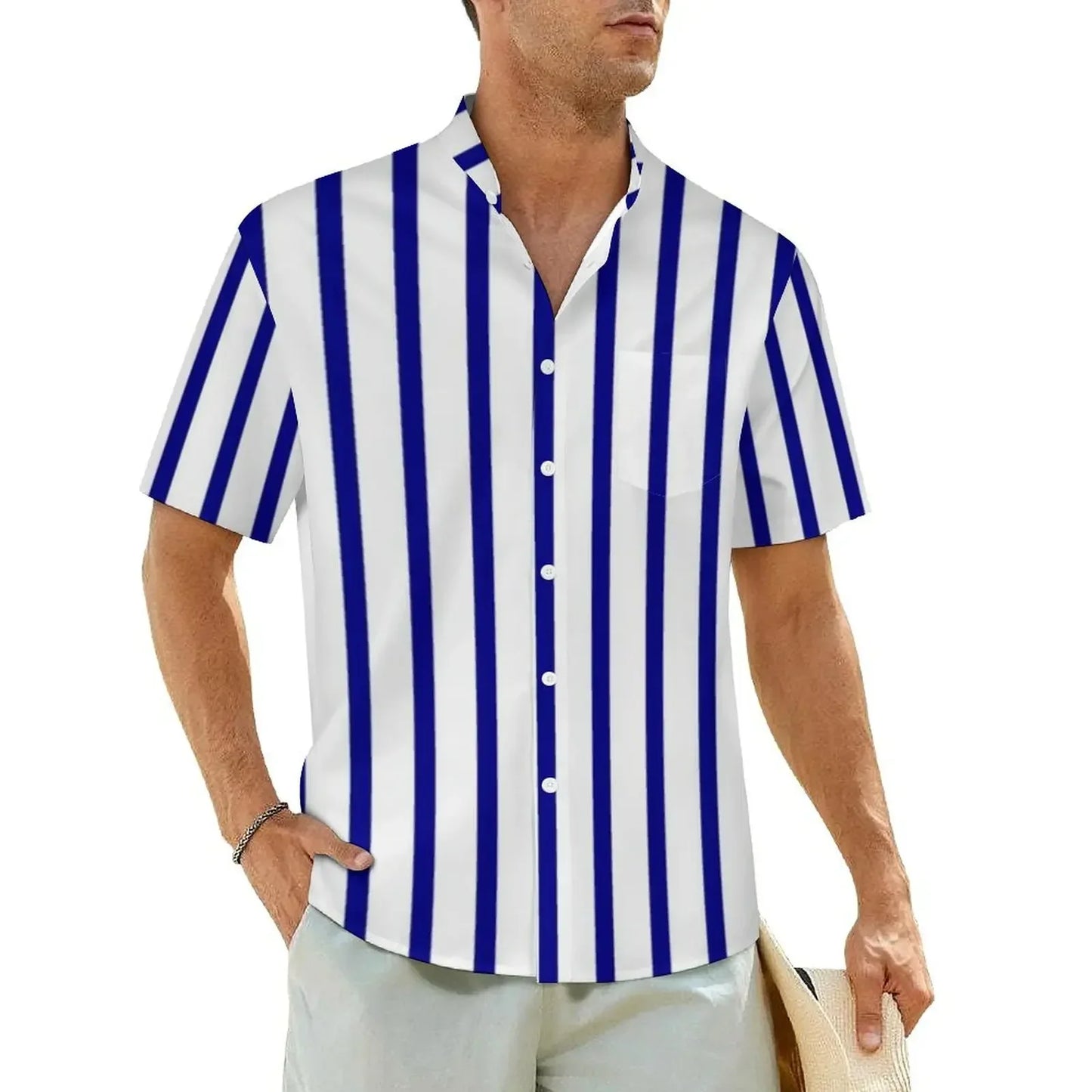 2.Men's Casual Funky Art Short Sleeve Collared Beach Shirts Collection