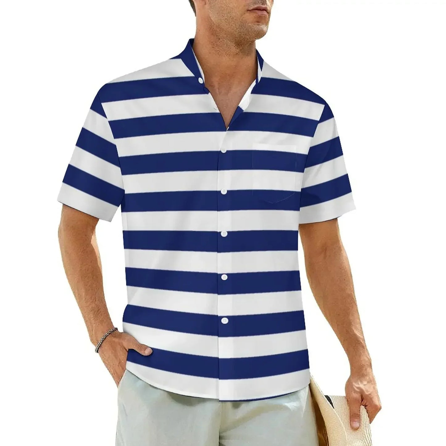 2.Men's Casual Funky Art Short Sleeve Collared Beach Shirts Collection