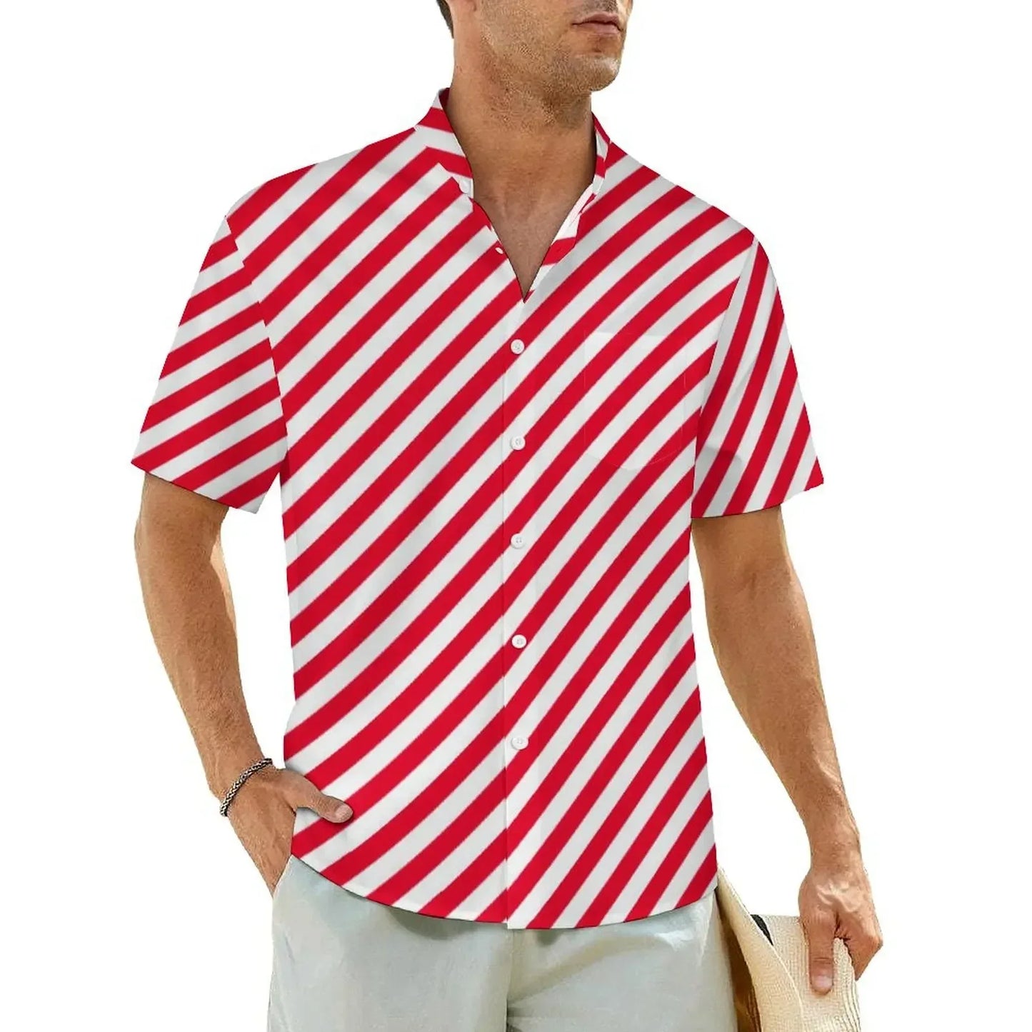2.Men's Casual Funky Art Short Sleeve Collared Beach Shirts Collection