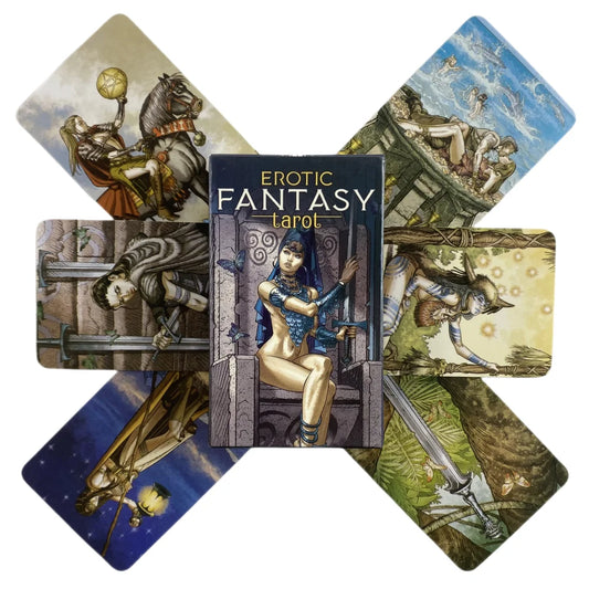 Erotic Fantasy Tarot Cards with Guidebook (78 Cards)