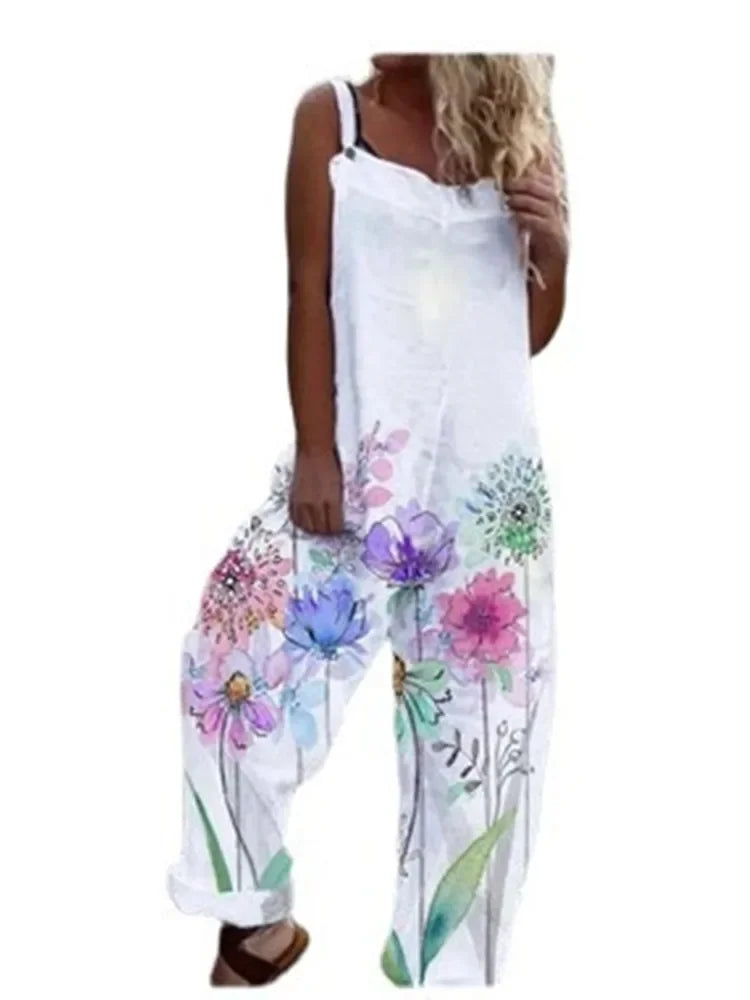 2.Retro Rebel Floral Jumpsuit – Strappy Street Style Romper Collection
