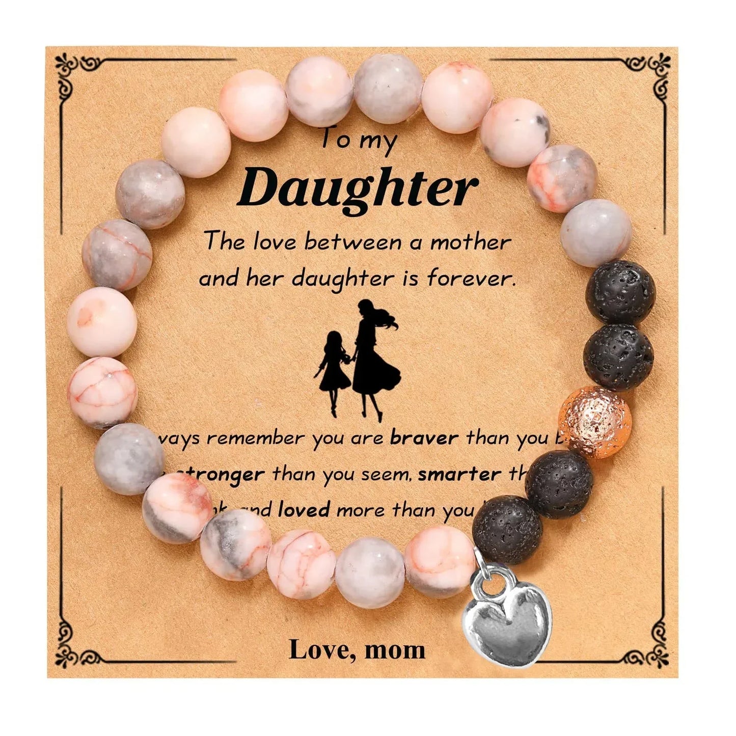 Beaded Gemstone Bracelet With Gift Card SELECTION