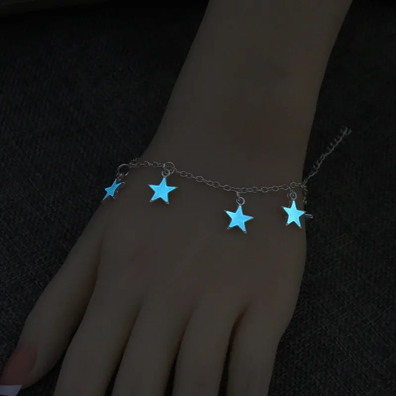 Luminous 'Glow In The Dark' Night Sky and Other Patterns Natural Volcanic Stone Bracelets SELECTION