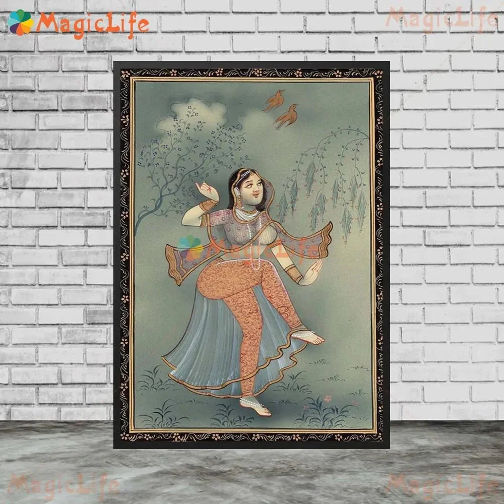 Ancient Ethnic Indian Rajasthani Princess Wall Hanging [SELECTION]