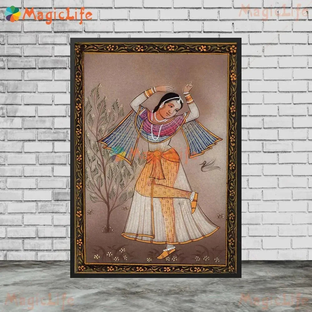 Ancient Ethnic Indian Rajasthani Princess Wall Hanging [SELECTION]