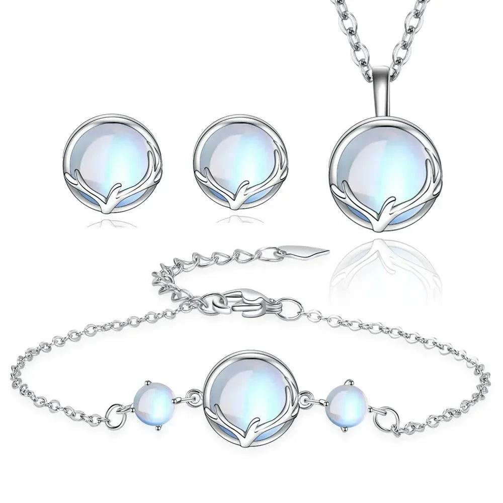 925 Sterling Silver Round Crystal Jewellery Sets SELECTION