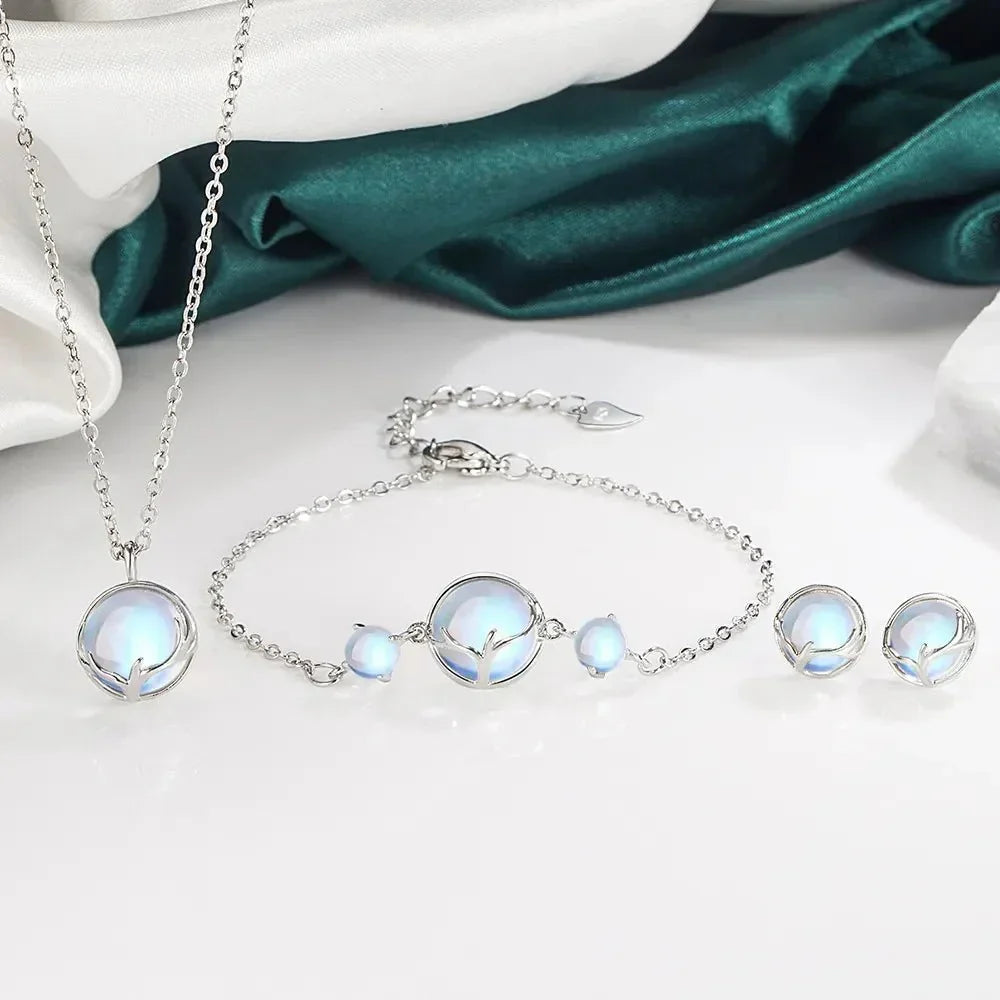 925 Sterling Silver Round Crystal Jewellery Sets SELECTION