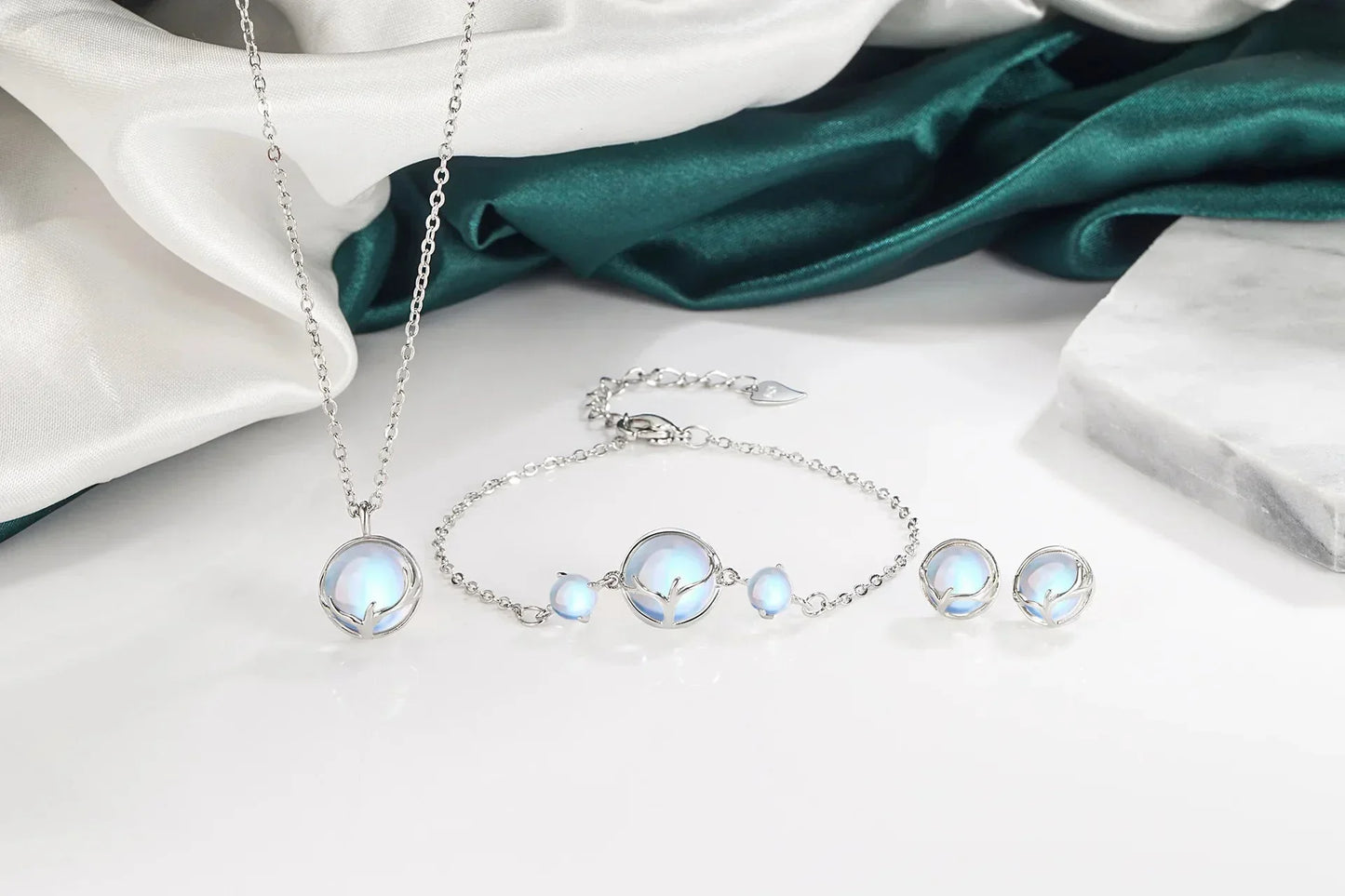 925 Sterling Silver Round Crystal Jewellery Sets SELECTION