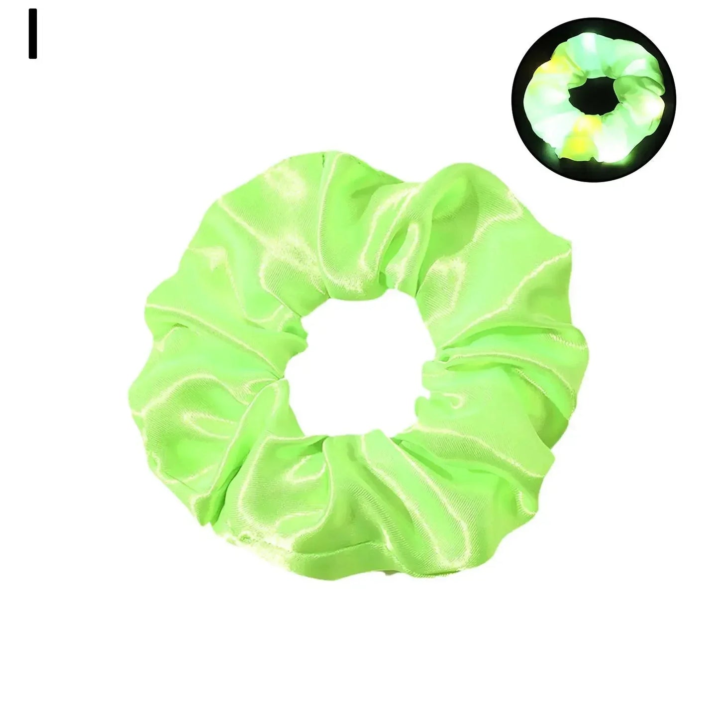 LED Luminous Glow In The Dark Elastic Hair Band SELECTION