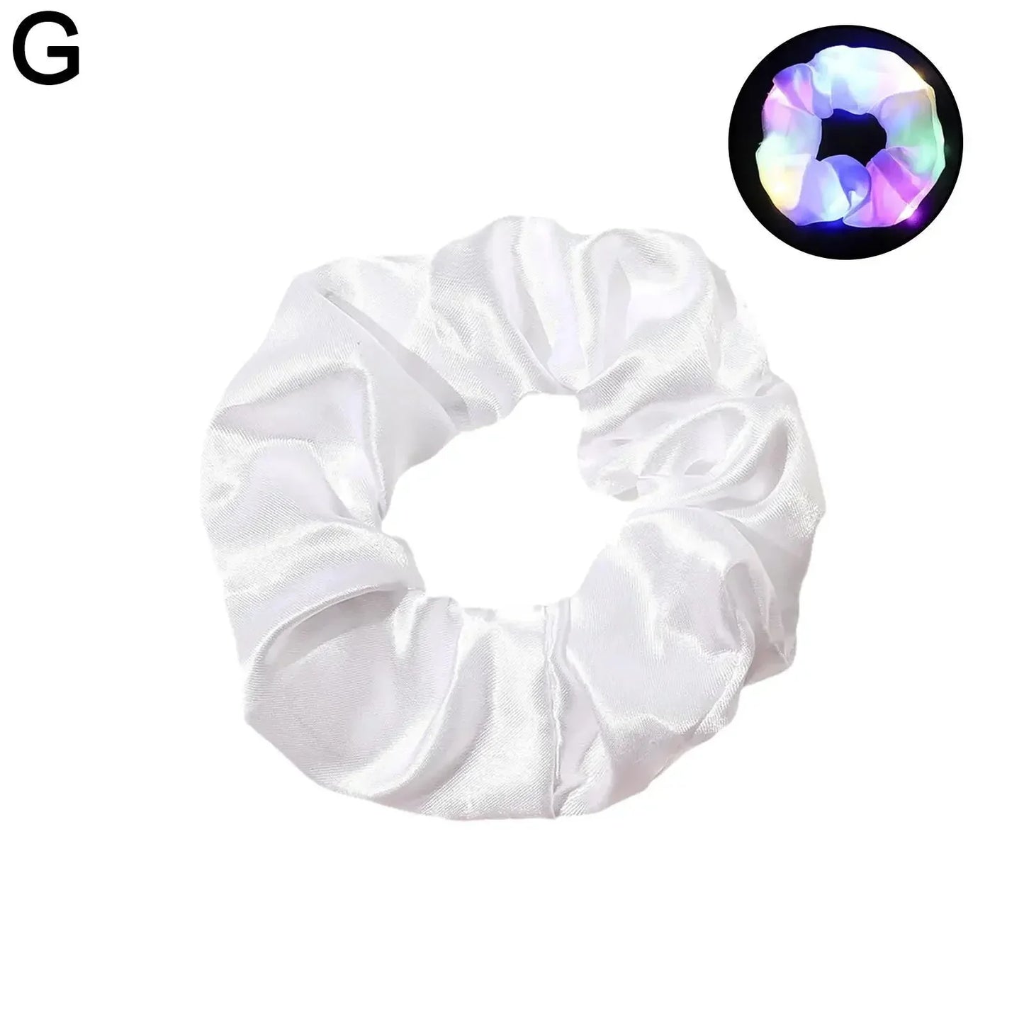 LED Luminous Glow In The Dark Elastic Hair Band SELECTION