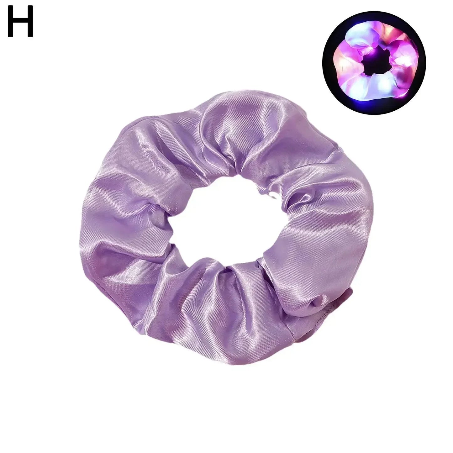 LED Luminous Glow In The Dark Elastic Hair Band SELECTION