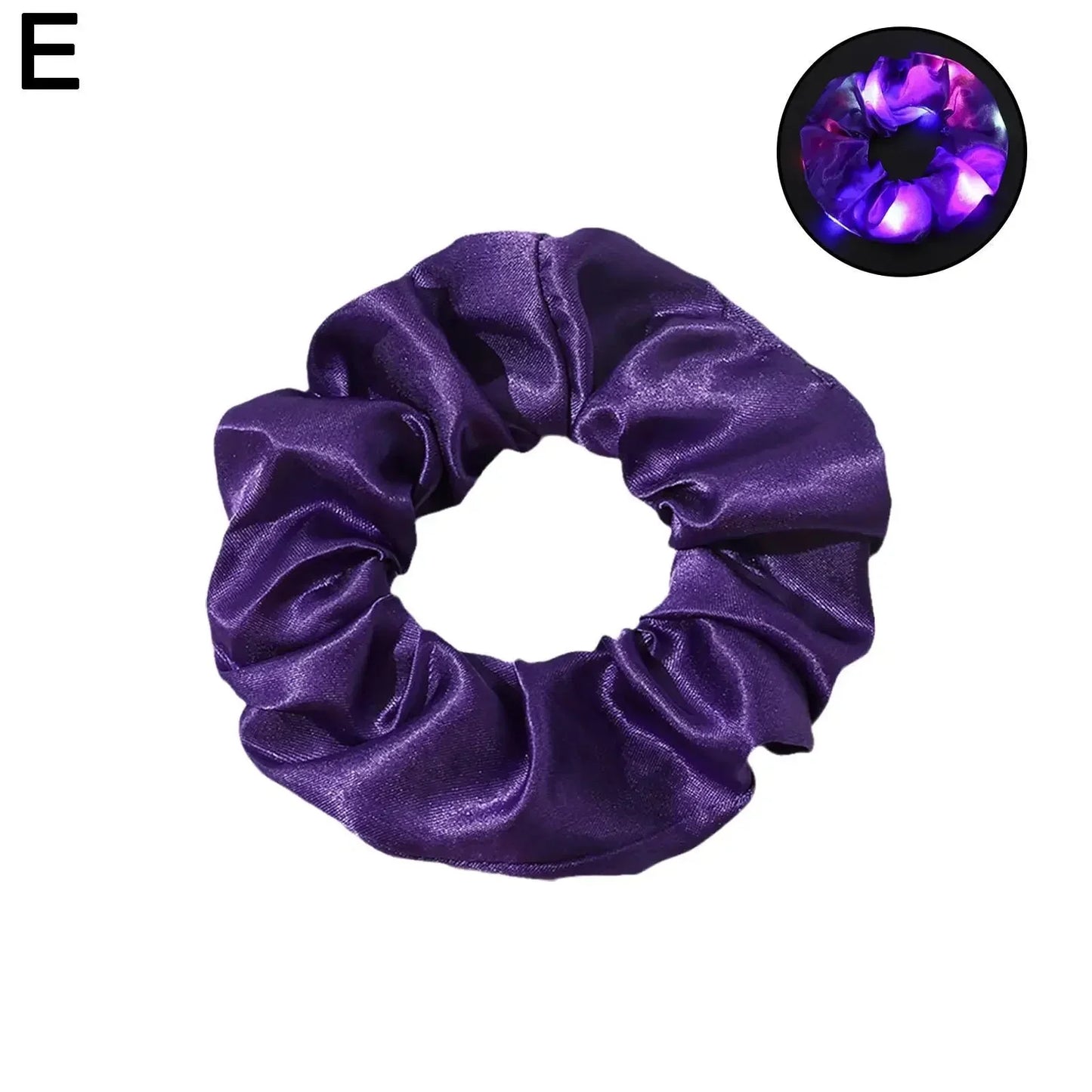 LED Luminous Glow In The Dark Elastic Hair Band SELECTION