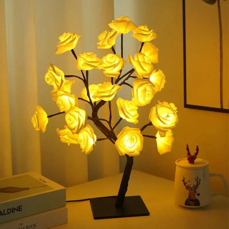 Rose Flowers Bush LED Table Lights