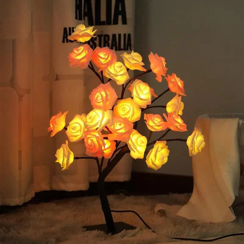 Rose Flowers Bush LED Table Lights