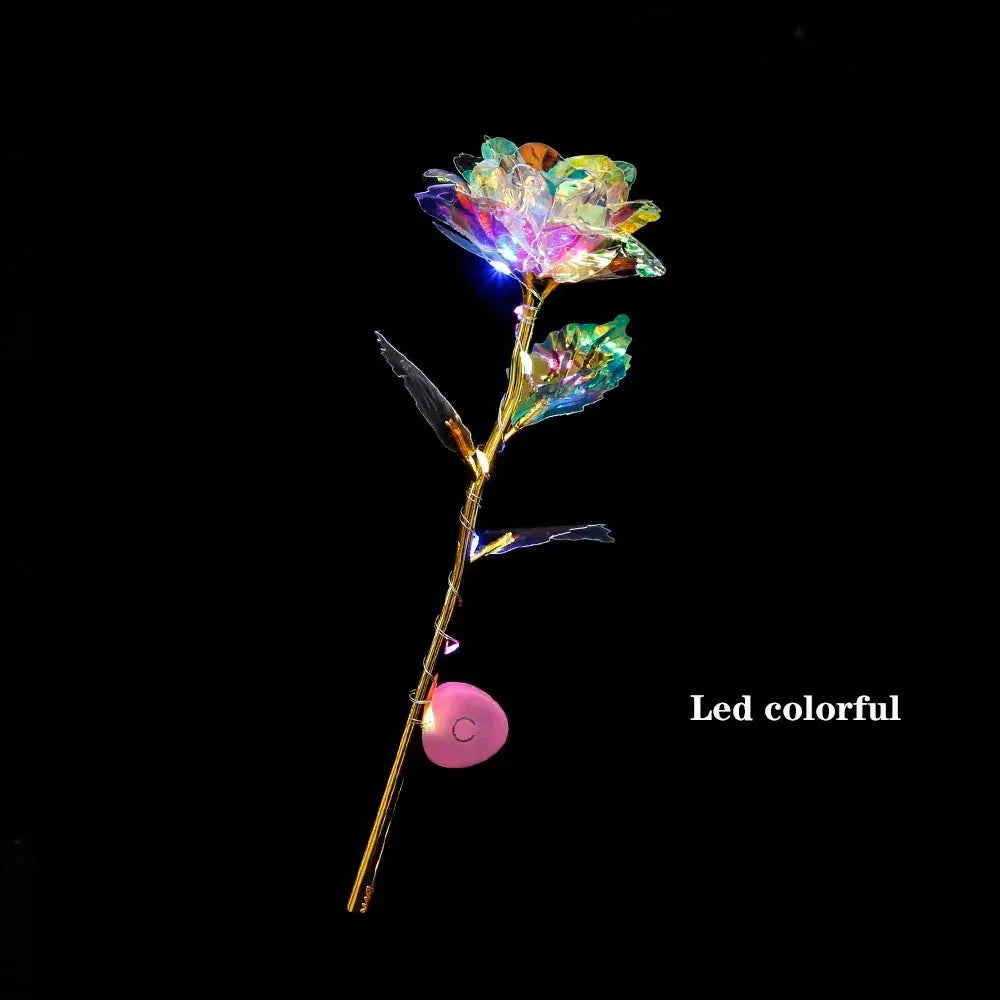 LED 24K Foil Plated Roses
