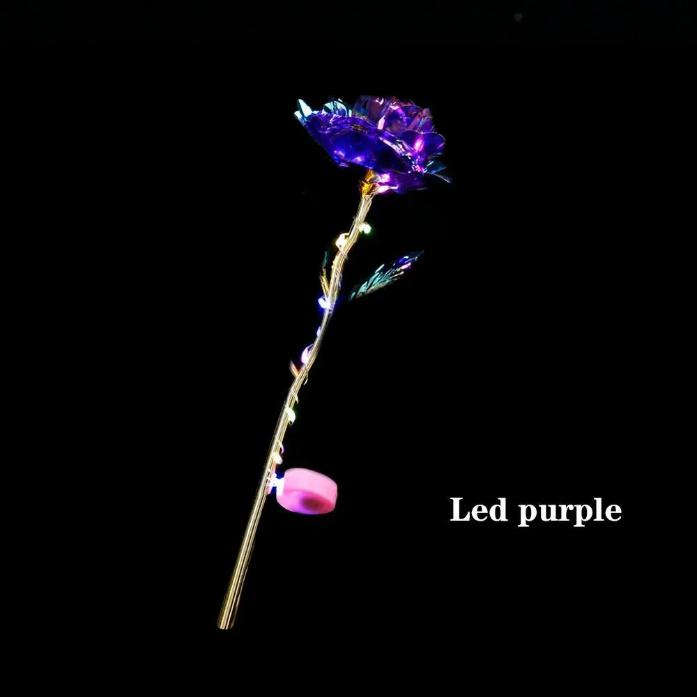 LED 24K Foil Plated Roses
