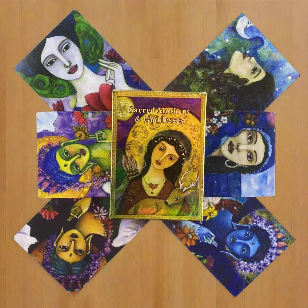 Sacred Mothers Of Goddesses Oracle Cards with Guidebook
