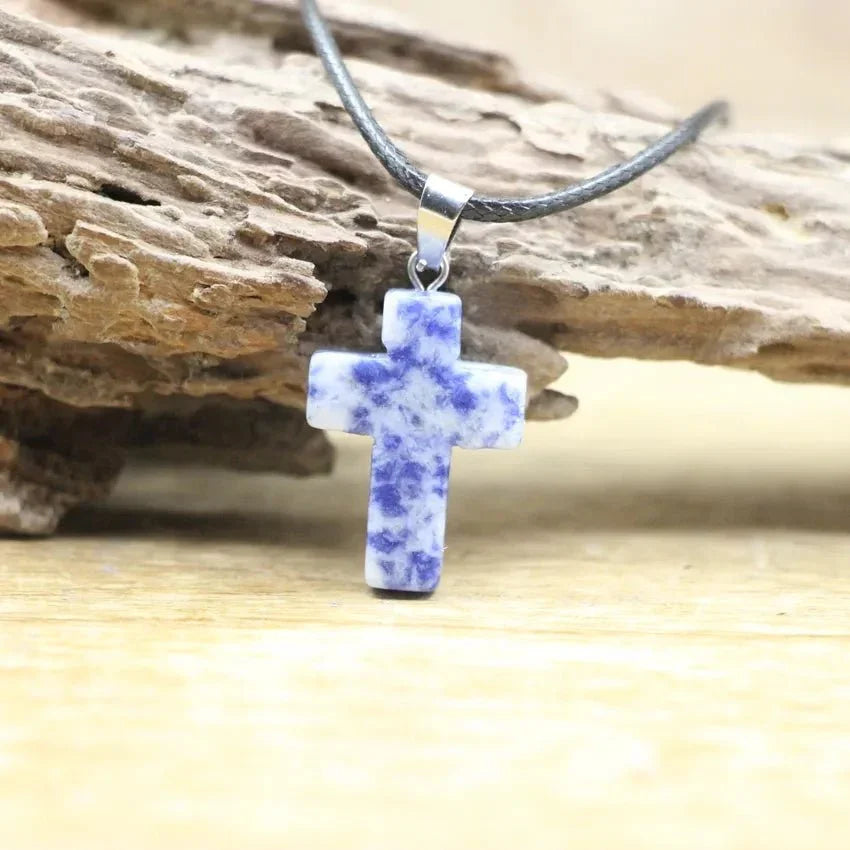 Crystal Quartz Cross Shape Pendant SELECTION