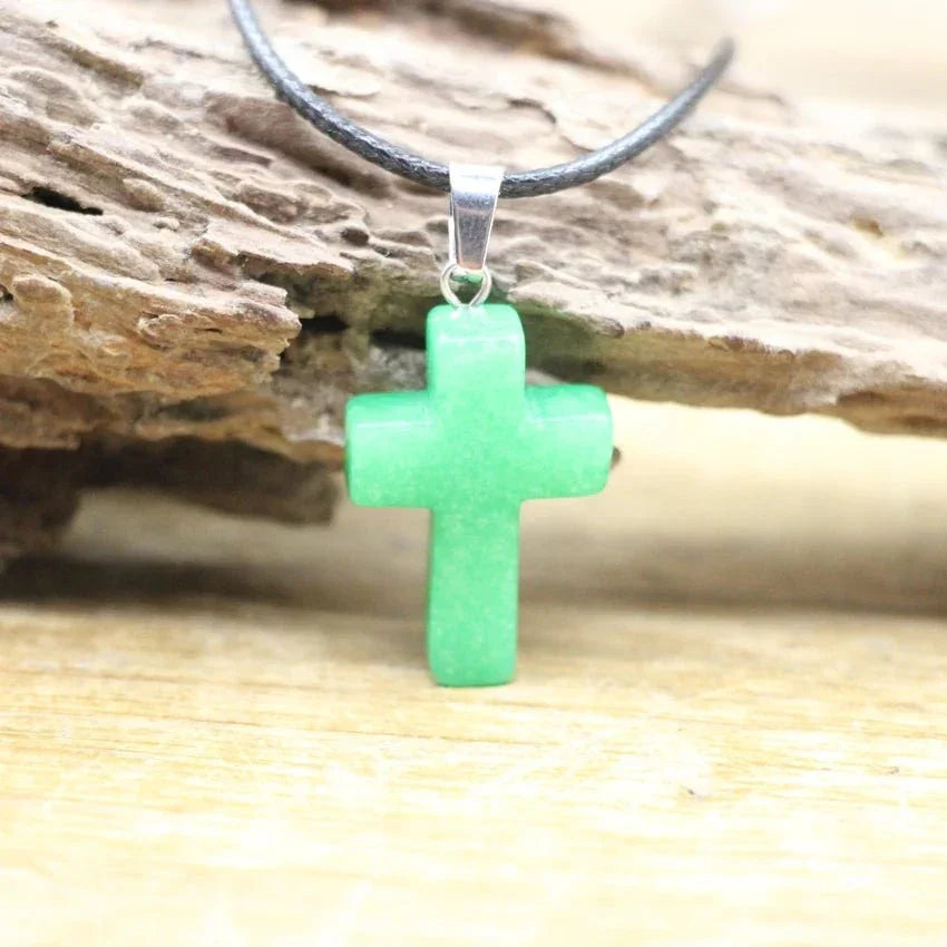 Crystal Quartz Cross Shape Pendant SELECTION