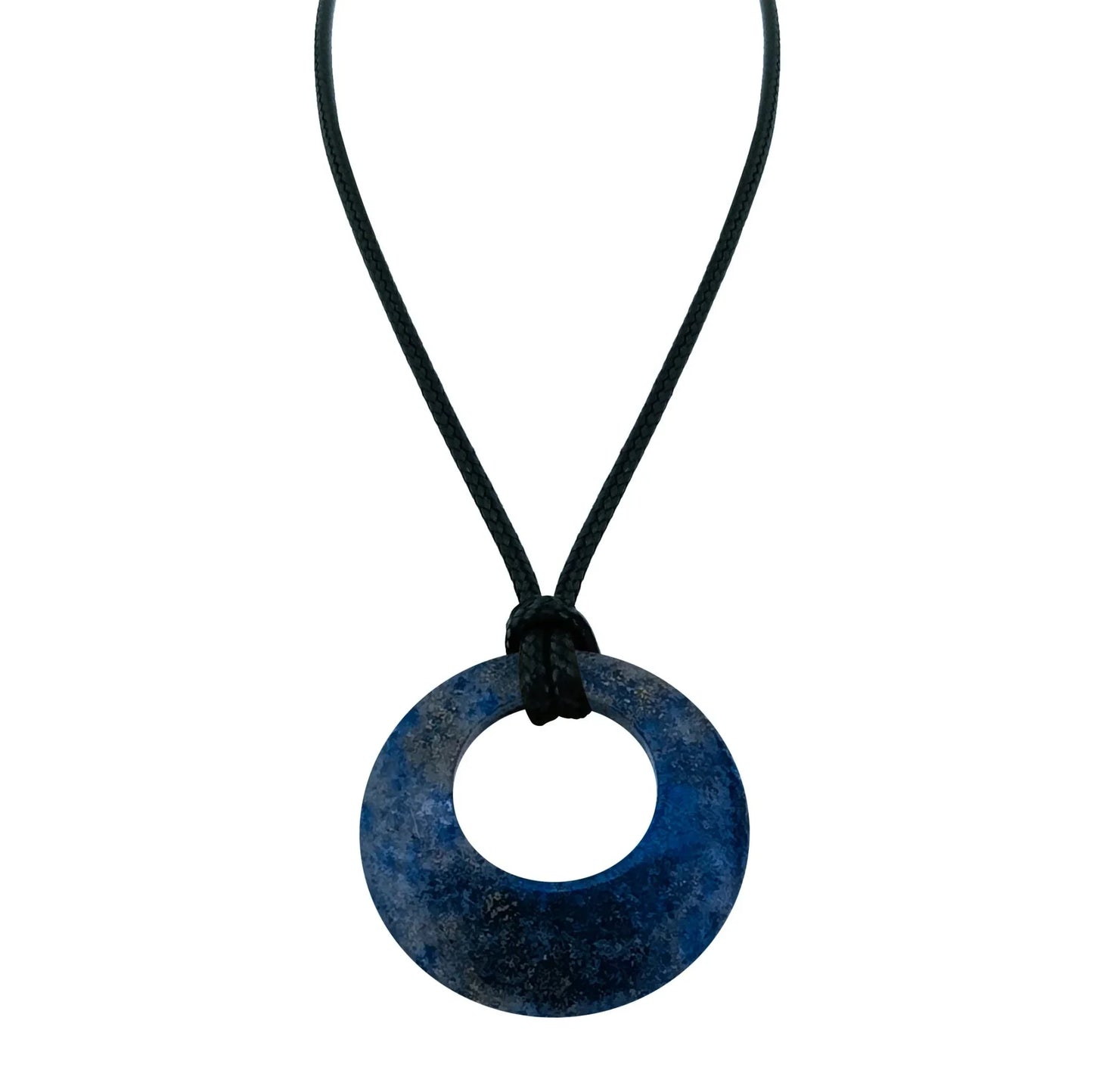 28mm Donut Shaped Healing Semi-precious Crystals Necklace