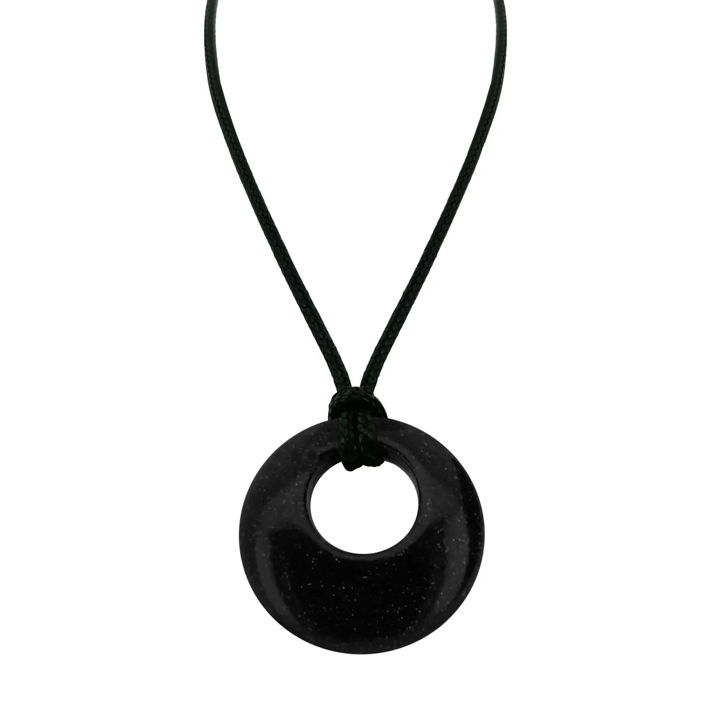28mm Donut Shaped Healing Semi-precious Crystals Necklace