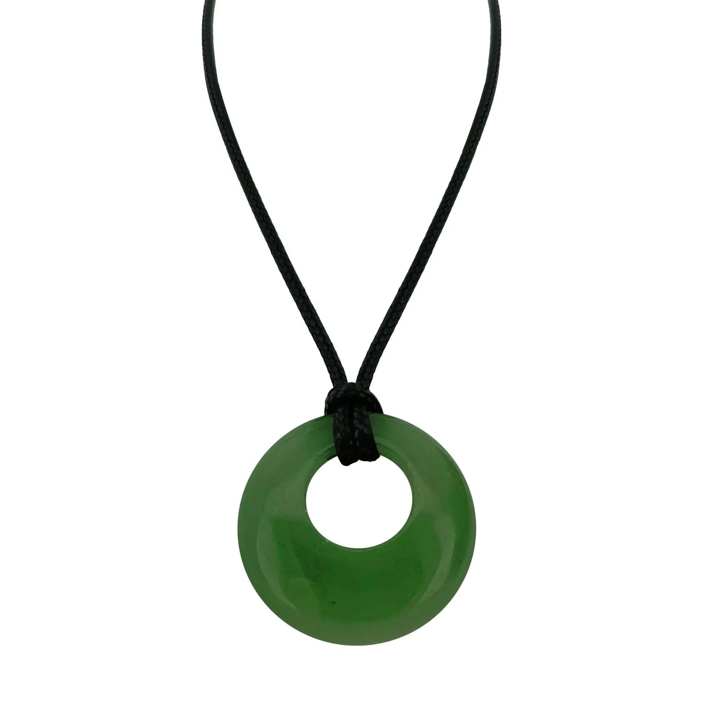 28mm Donut Shaped Healing Semi-precious Crystals Necklace