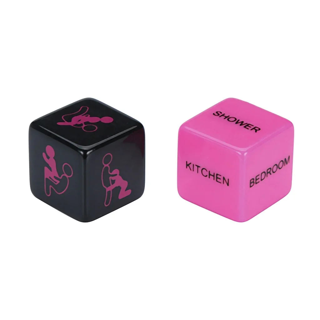 2-Piece Love Posture Dice Set for Couples - Fetish and Erotic Sex Toys for Romantic Play