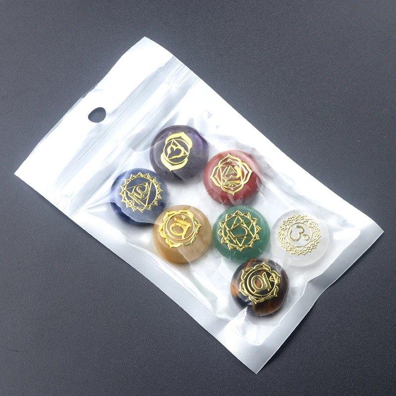 7Pcs Seven Chakras Healing Gemstones