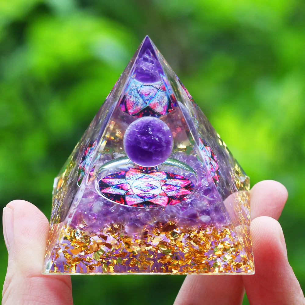 Crystals Stone Orgone Energy Generator Pyramid SELECTION