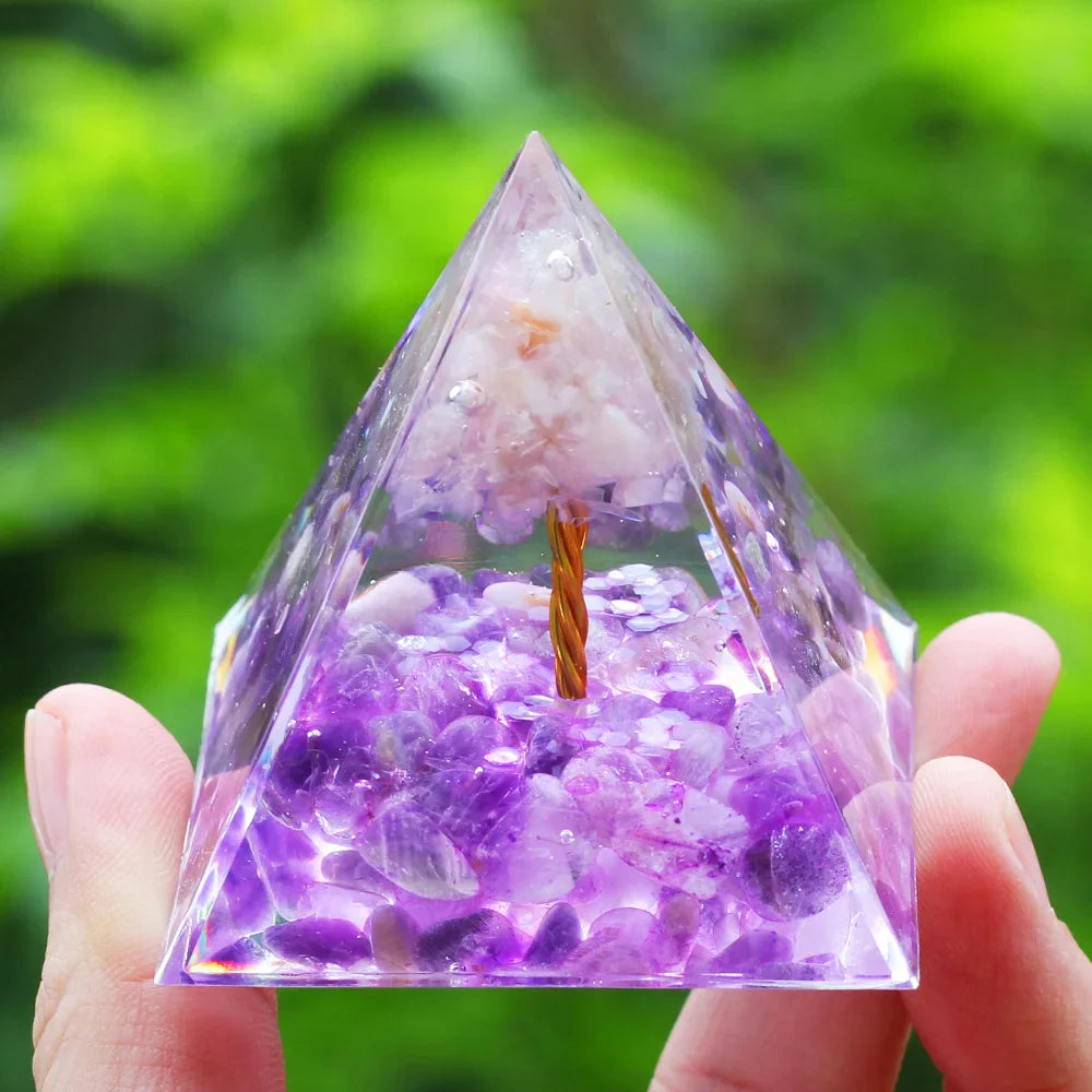 Crystals Stone Orgone Energy Generator Pyramid SELECTION
