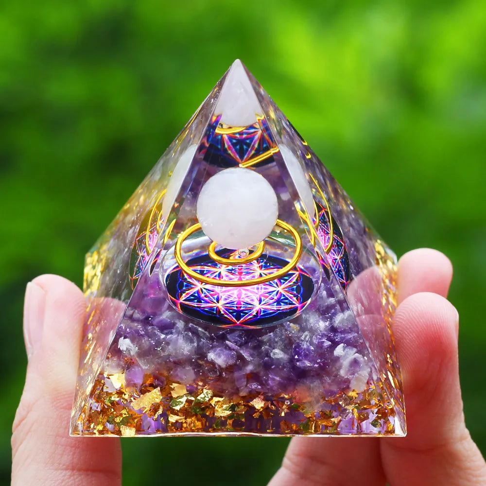Crystals Stone Orgone Energy Generator Pyramid SELECTION