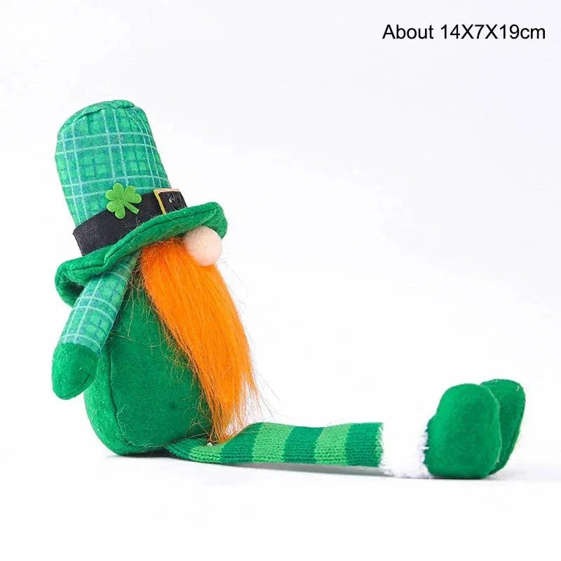 22 Styles St Patrick's Day Decorations Plush Gnome Green Faceless Doll Irish Day Party Decor Saint Patrick Ornaments Irish Gifts