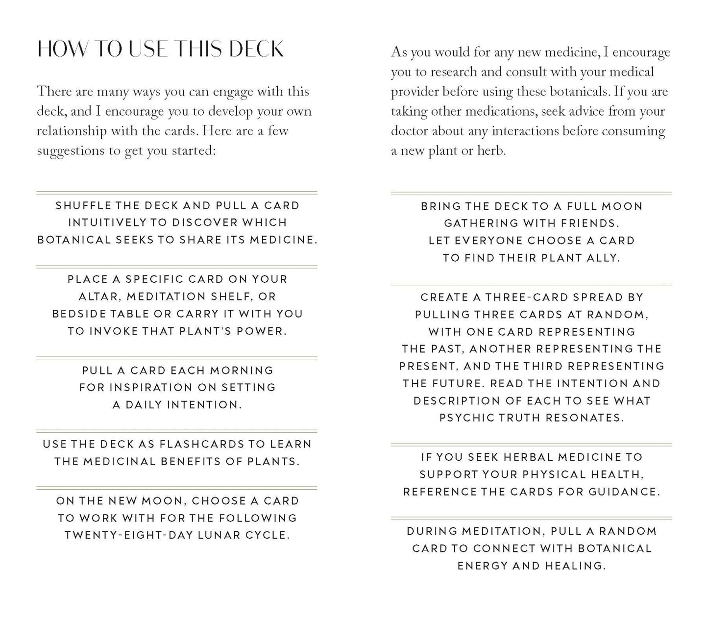 Botanicals Deck: 70 Plants and Flowers  to Enhance Your Life