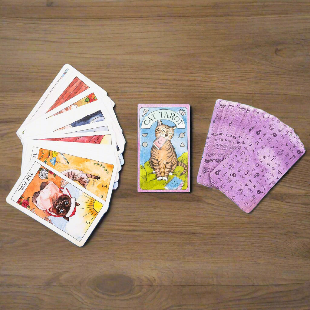 Cat Tarot: Guidebook and 78 Cards