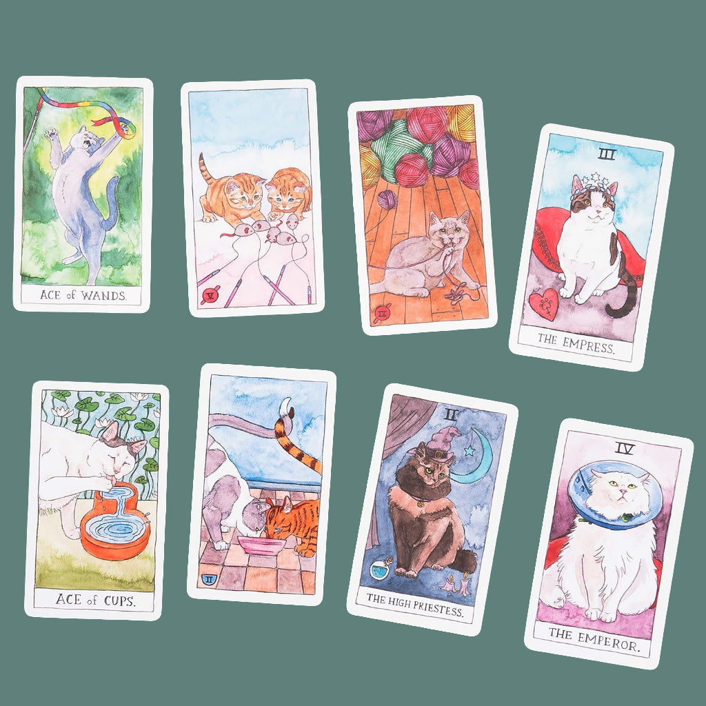 Cat Tarot: Guidebook and 78 Cards