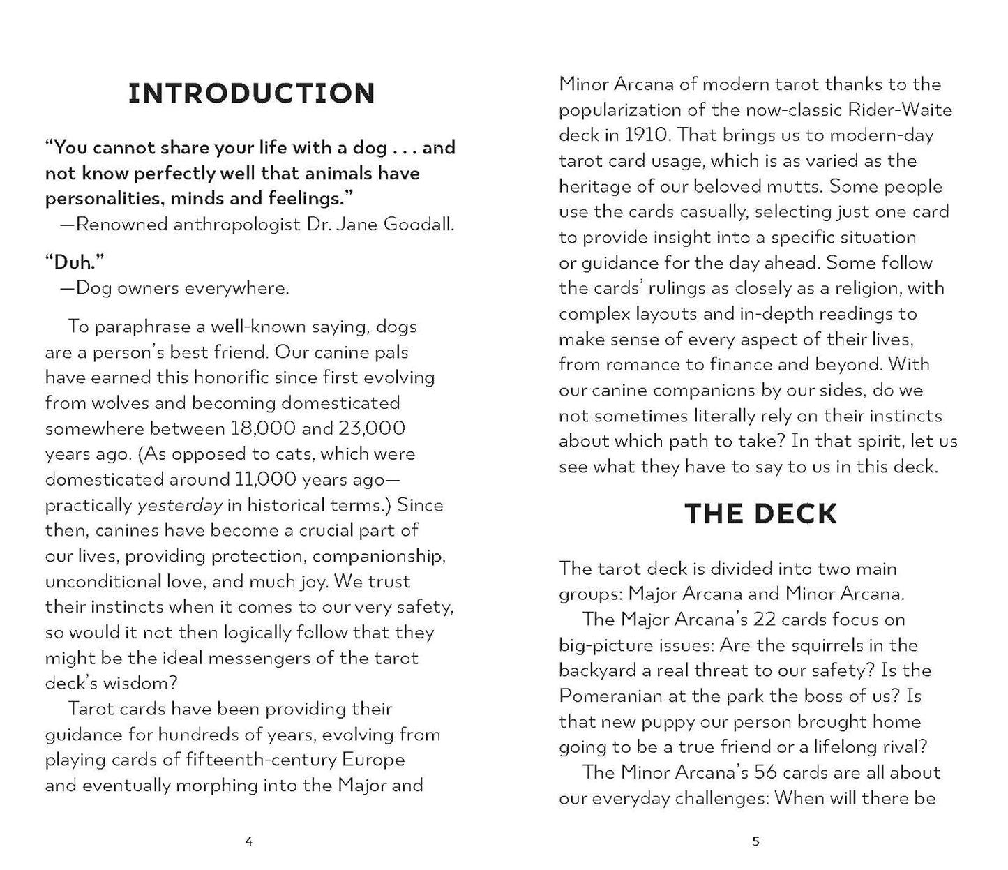 Dog Tarot: 78 Cards and Guidebook