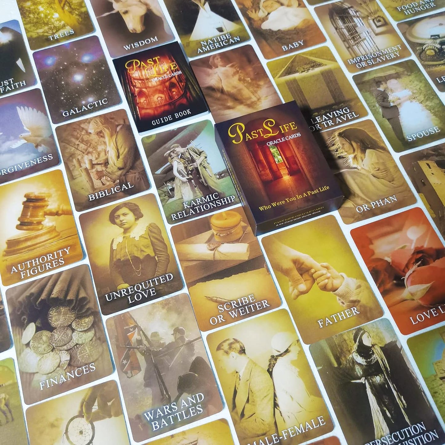 Past Life Oracle Cards with Guidebook