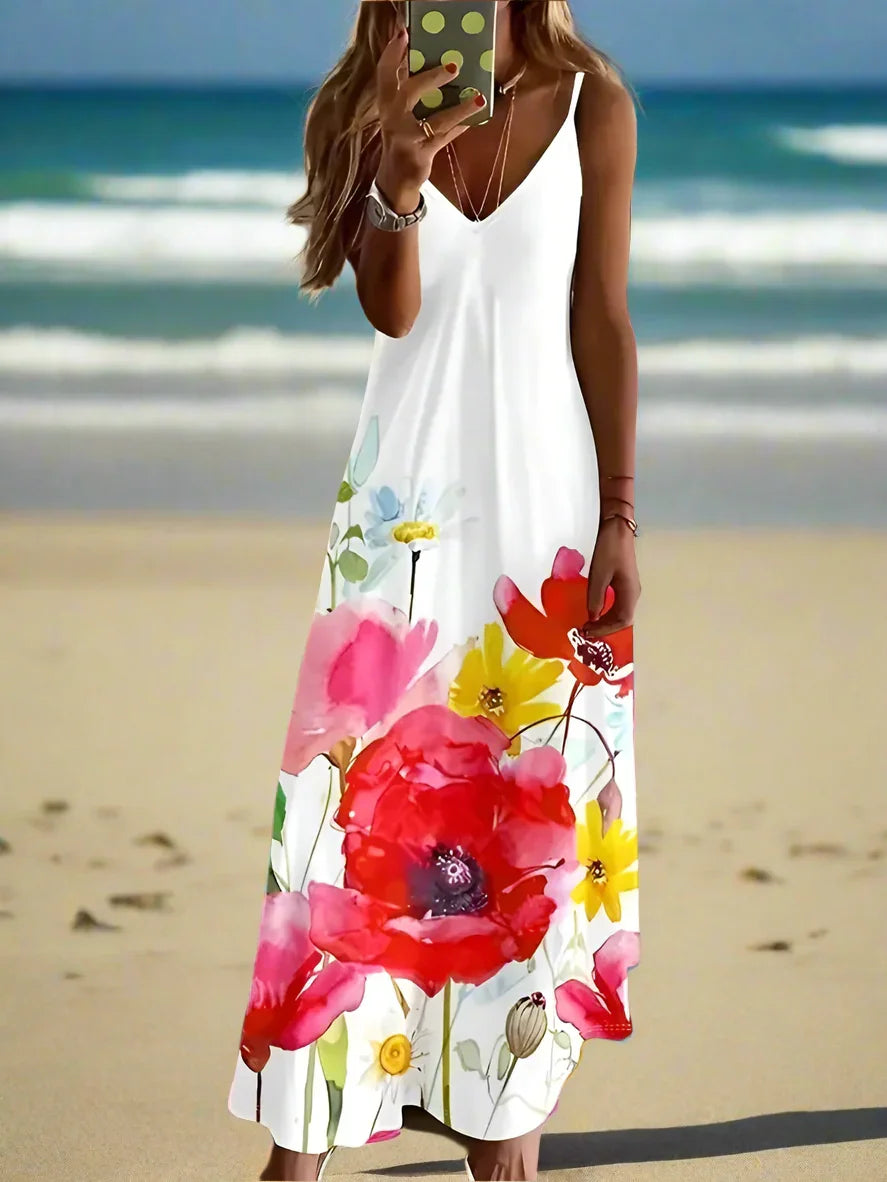 Unkissed & Stunning: Floral V-Neck Dresses