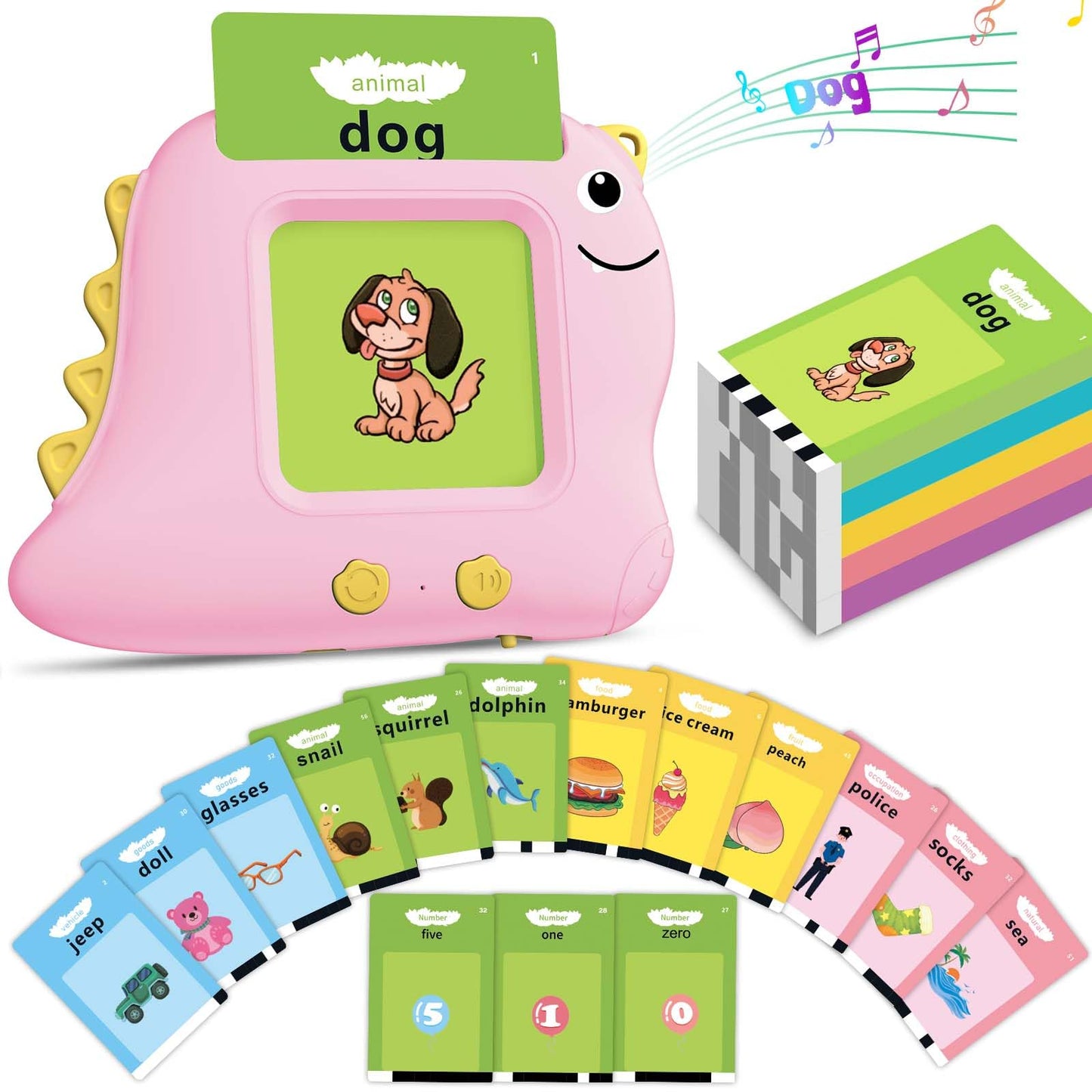 Alotwan Talking Flash Cards for Toddlers | 510 Sight Words Montessori Toy