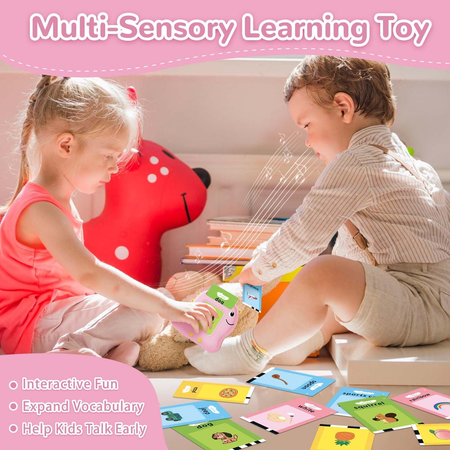 Alotwan Talking Flash Cards for Toddlers | 510 Sight Words Montessori Toy