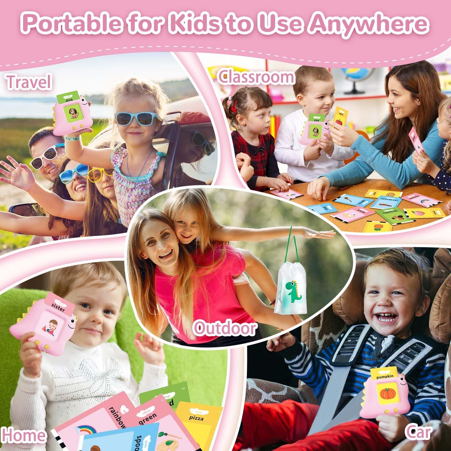 Alotwan Talking Flash Cards for Toddlers | 510 Sight Words Montessori Toy