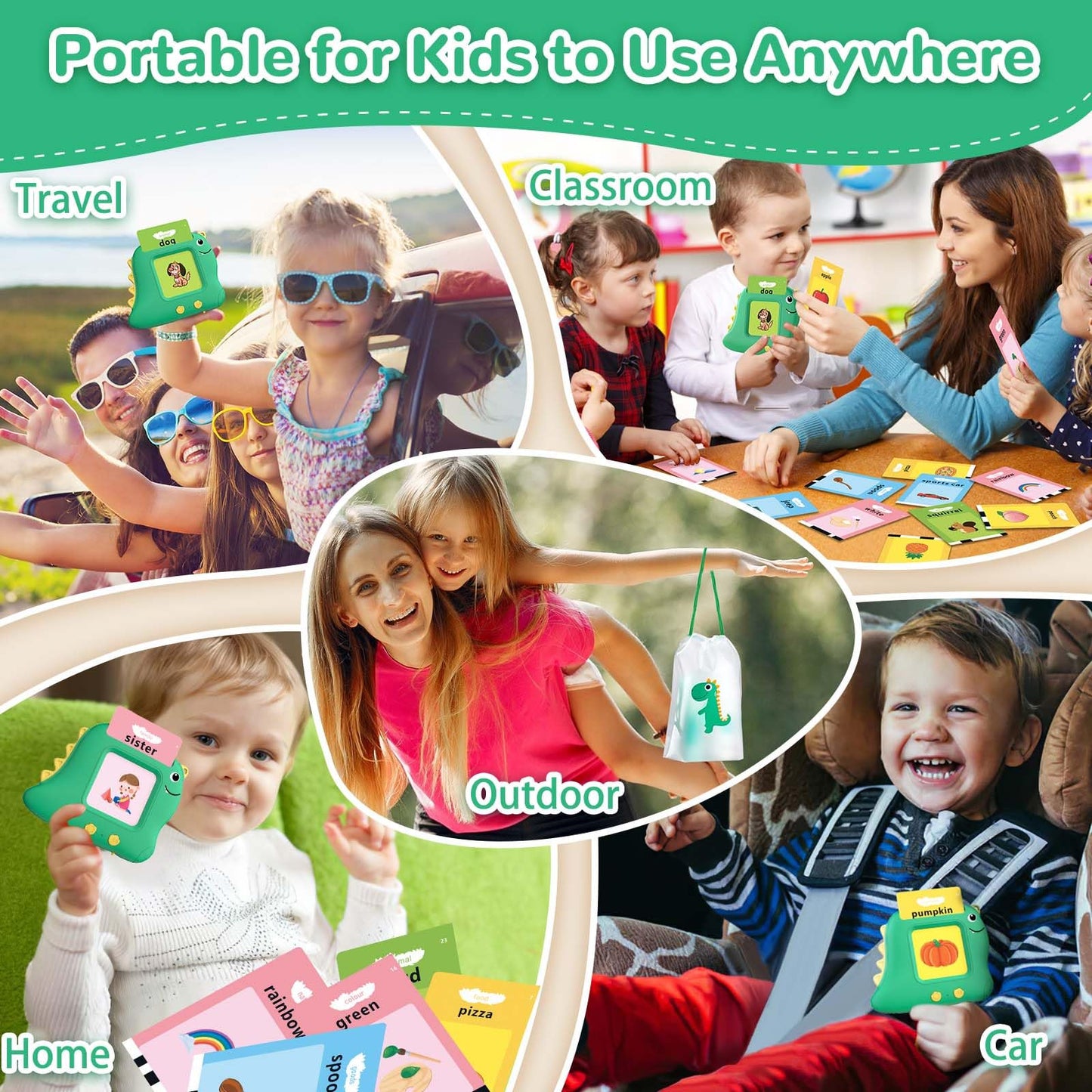 Alotwan Toddler Talking Flash Cards – 510 Sight Words | Montessori Language Learning Toy