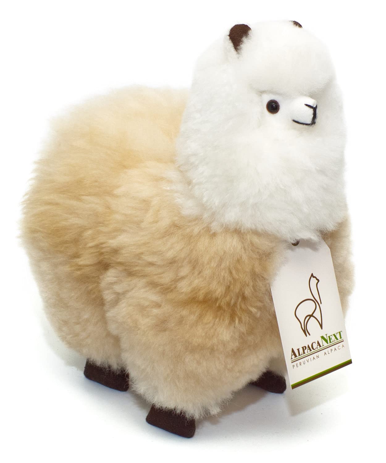 AlpacaNext 9-inch Alpaca Stuffed Animal – Soft Real-Fur Plush