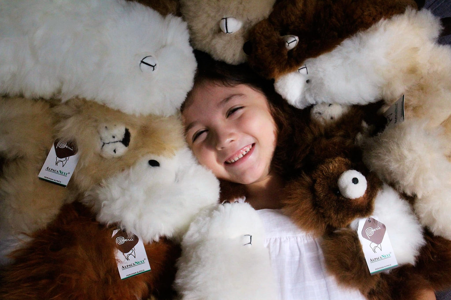 AlpacaNext 18-Inch Soft Baby Alpaca Teddy Bear – Handmade with Genuine Alpaca Fur
