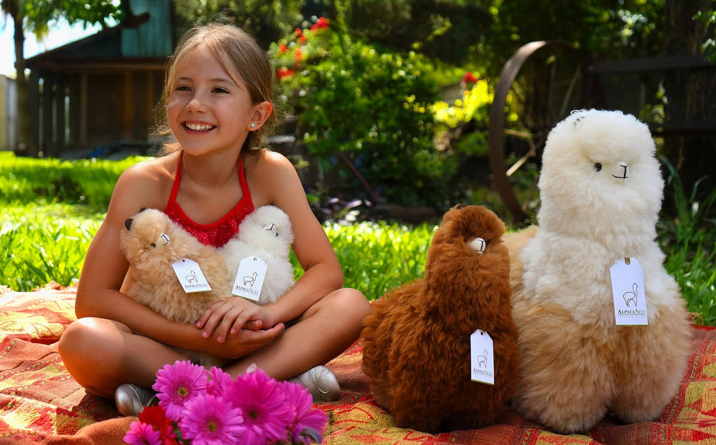 AlpacaNext Alpaca Stuffed Animal - 12 Inch | Handcrafted Peruvian Alpaca Fur Plush
