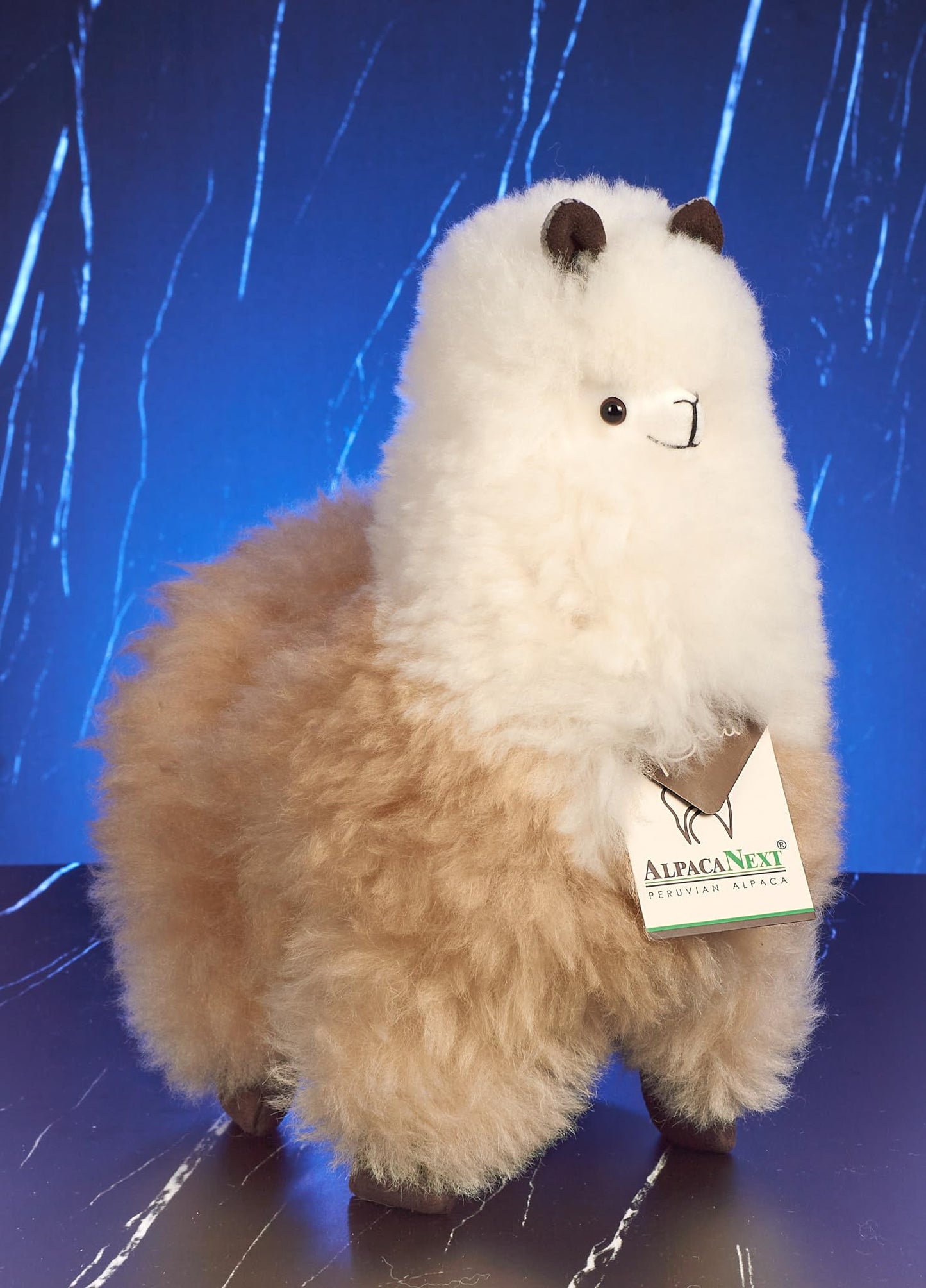 AlpacaNext Alpaca Stuffed Animal - 12 Inch | Handcrafted Peruvian Alpaca Fur Plush