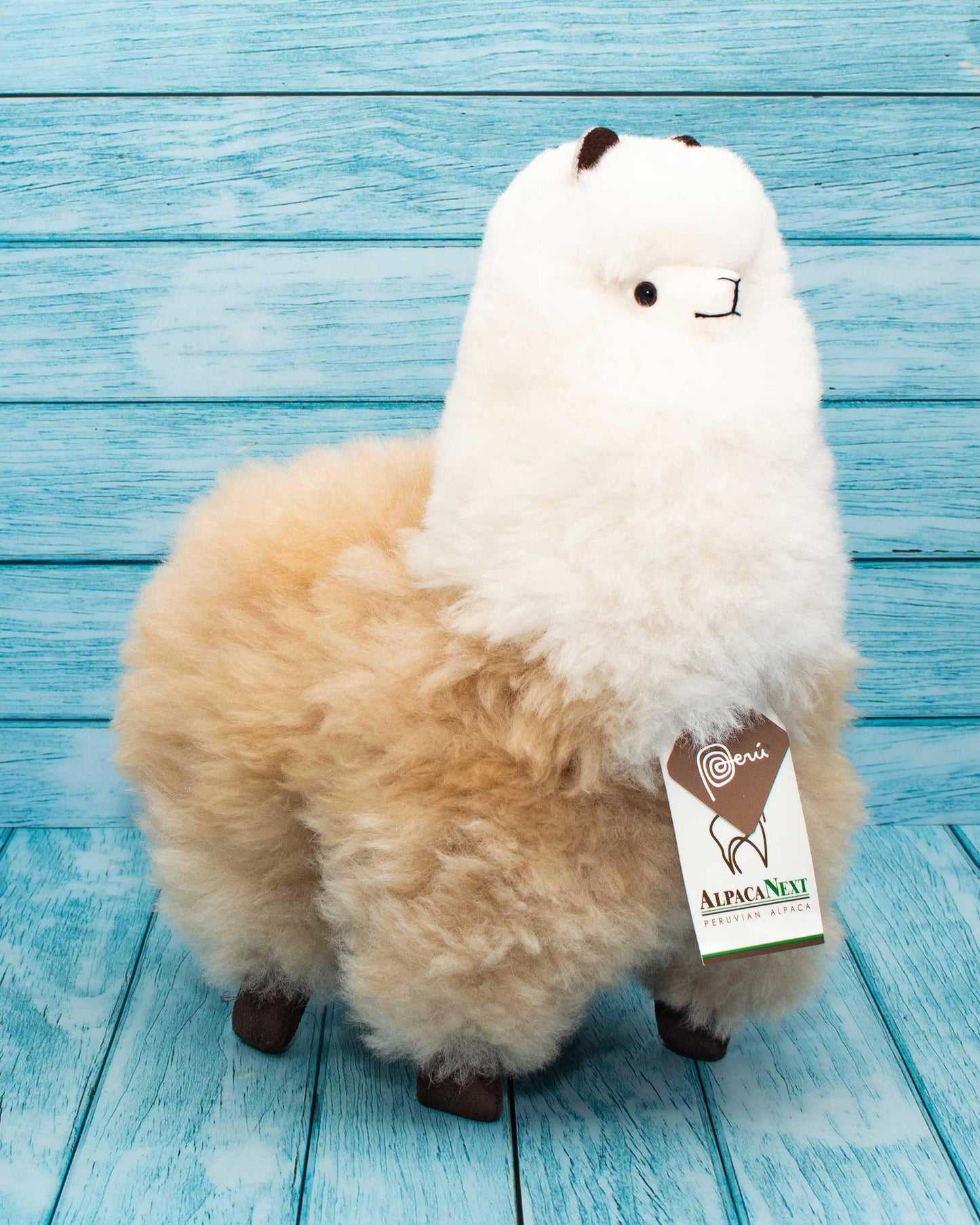 AlpacaNext Alpaca Stuffed Animal - 12 Inch | Handcrafted Peruvian Alpaca Fur Plush