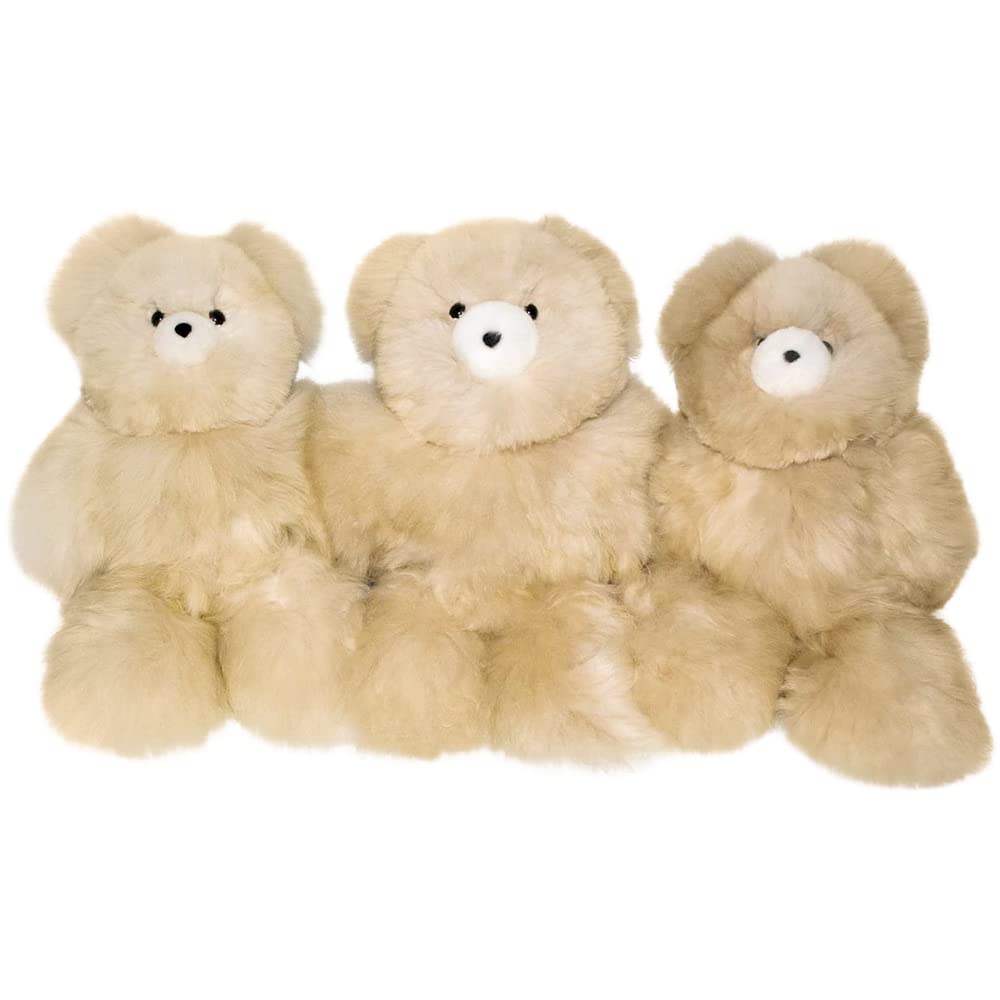 AlpacaNext 18-Inch Soft Baby Alpaca Teddy Bear – Handmade with Genuine Alpaca Fur